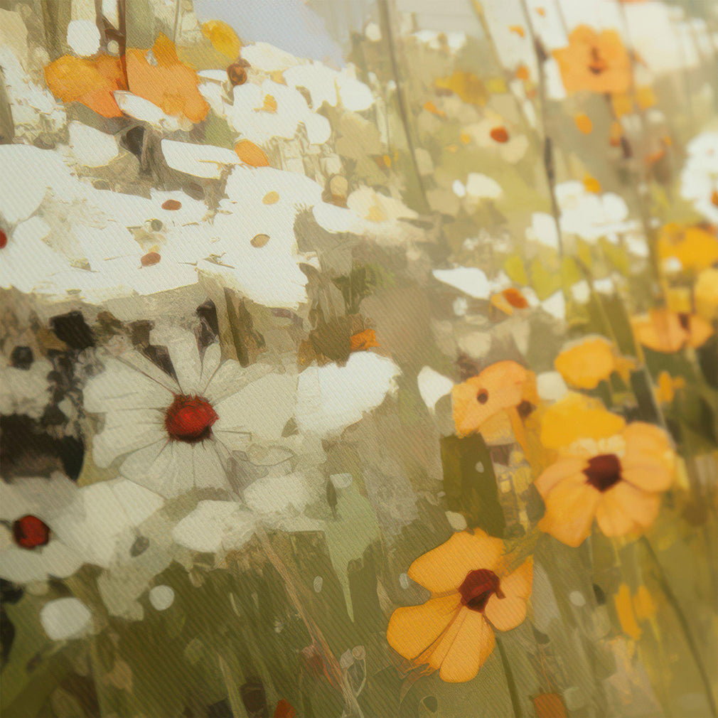 Wildflower Reflections - Framed Canvas Wall Art