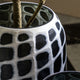 Valencia Carved Mono - Glass Plant Pot, Black & White