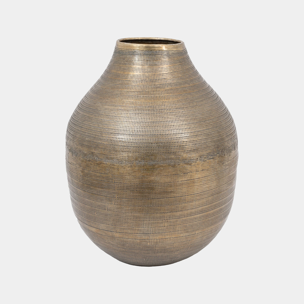 Zahara - Metal Vase, Brass