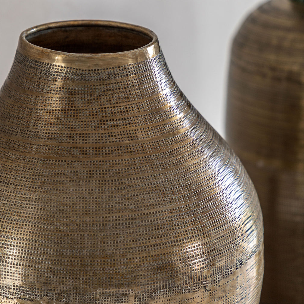 Zahara - Metal Vase, Brass