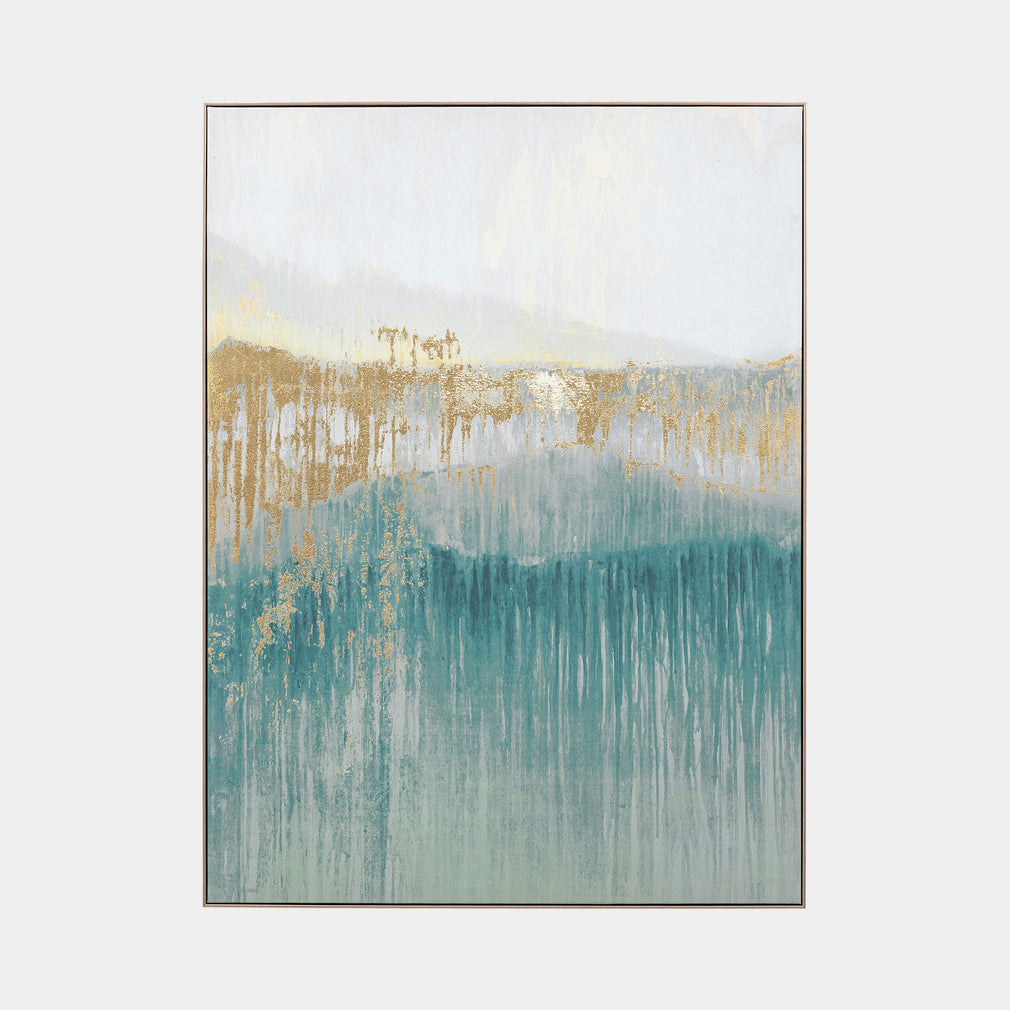 Early Morning Horizon - Framed Canvas Wall Art