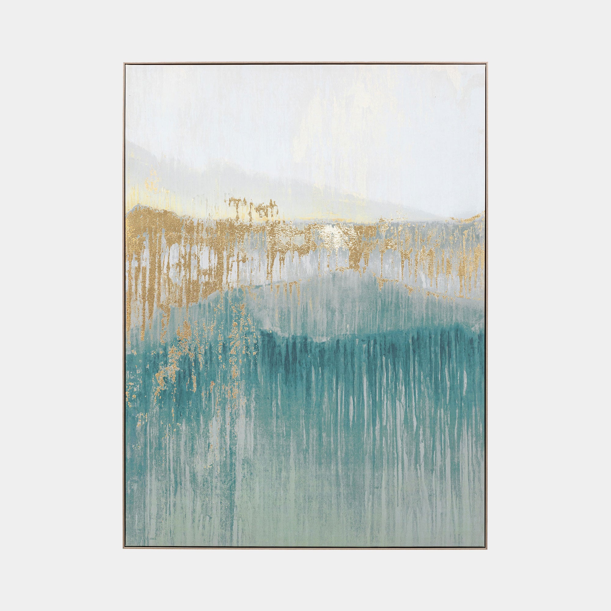 Early Morning Horizon - Framed Canvas Wall Art