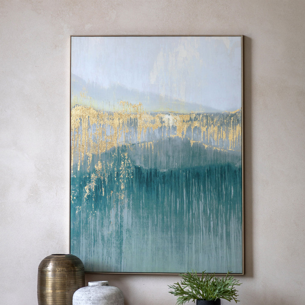 Early Morning Horizon - Framed Canvas Wall Art