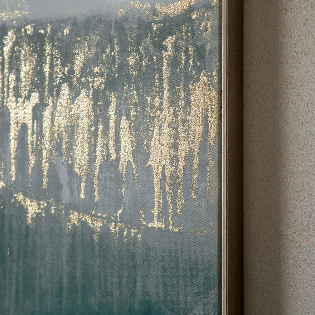 Early Morning Horizon - Framed Canvas Wall Art