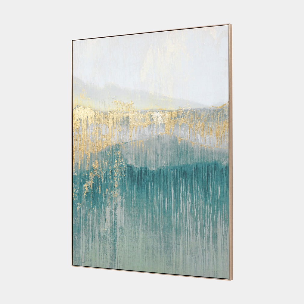 Early Morning Horizon - Framed Canvas Wall Art