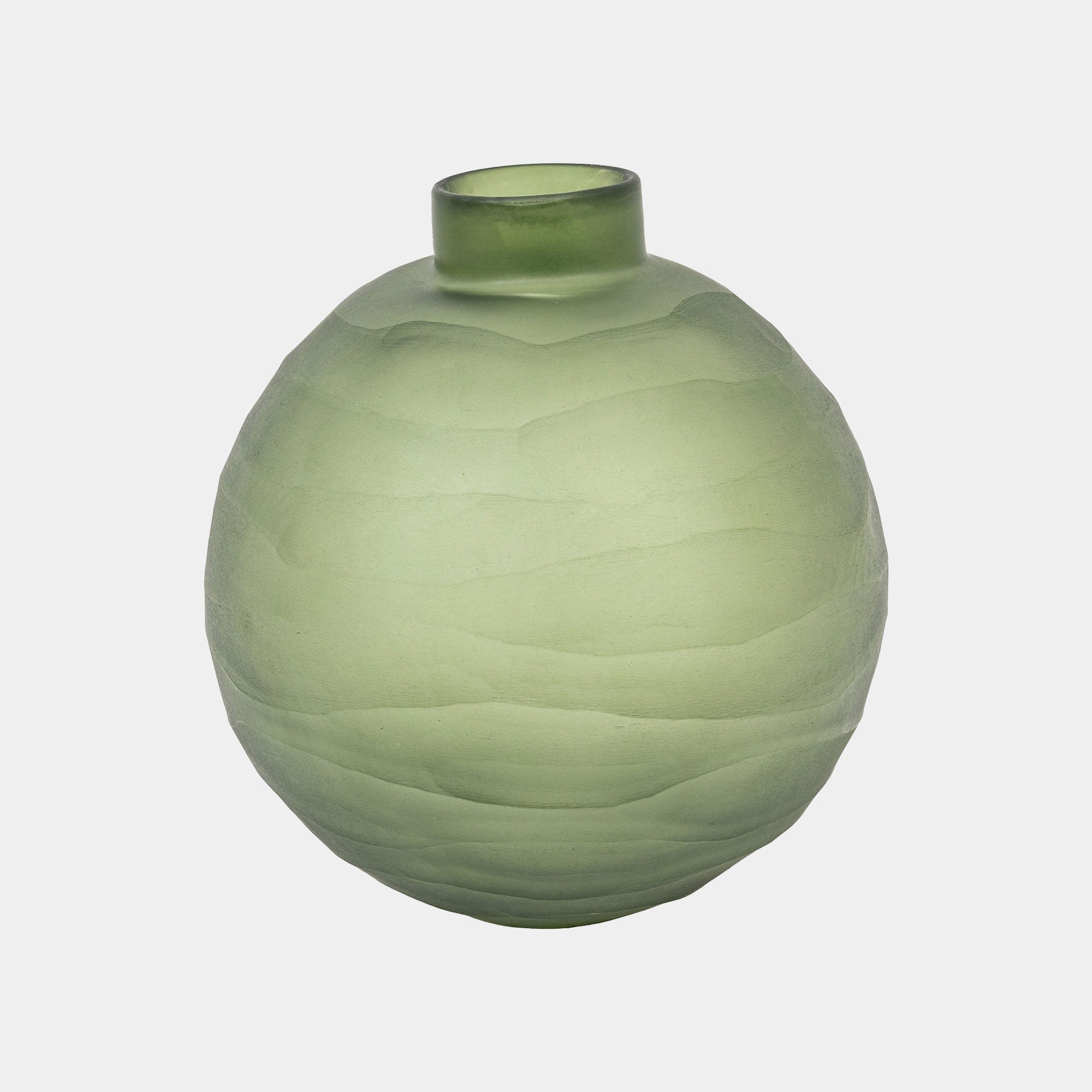 Amazon - Green Globe Glass Vase