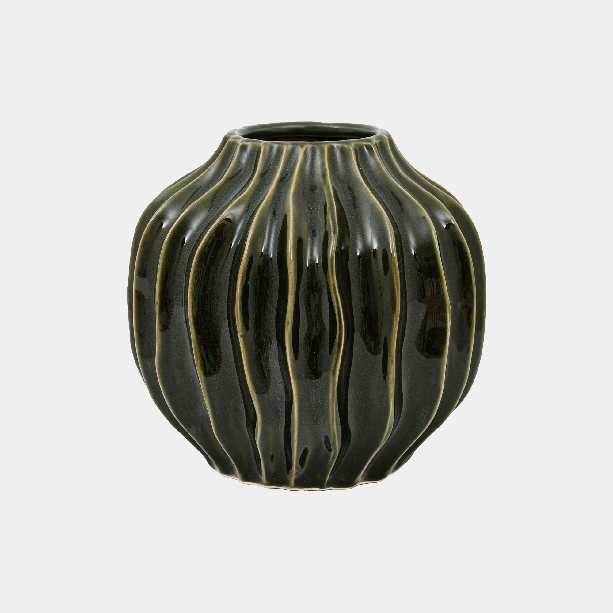 Taiga - Olive Ceramic Vase
