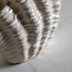 Clam - Ceramic Vase, White