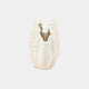 Clam - Ceramic Vase, White