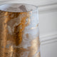 Calacatta - Hurricane Candle Holder, Gold
