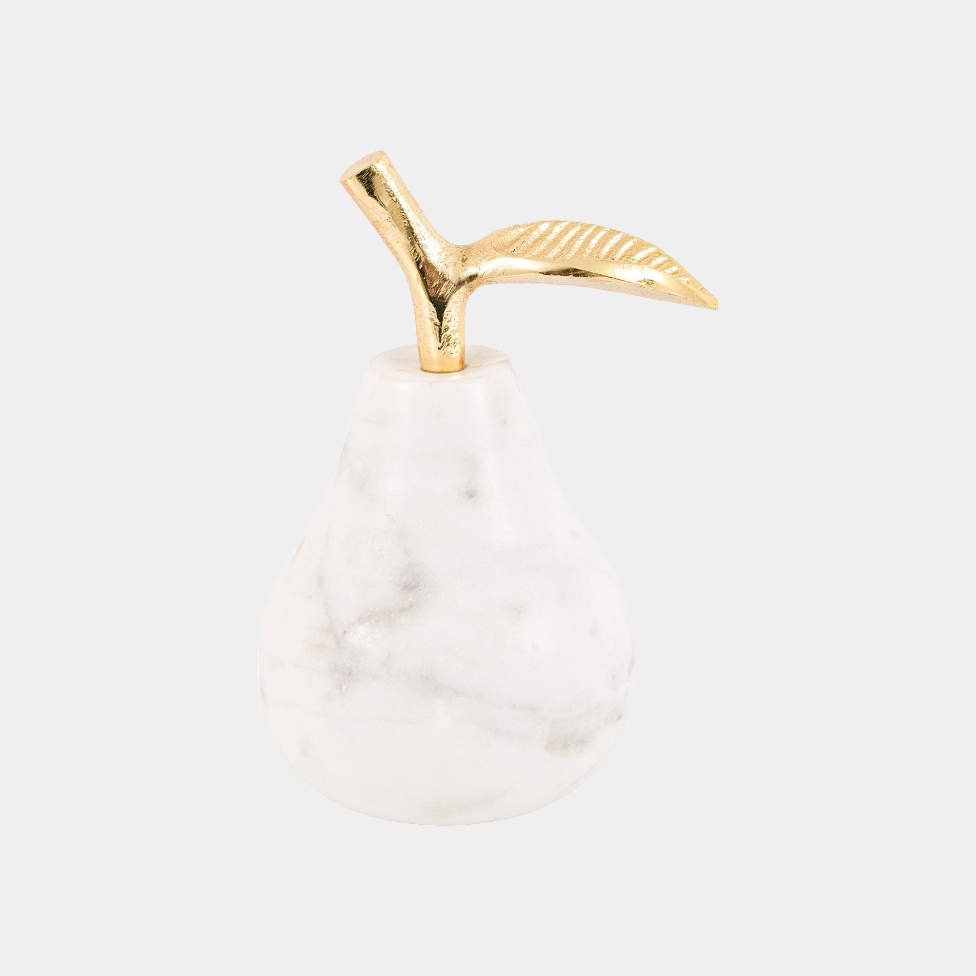 Perla - Marble Finish Pear, White