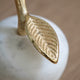 Perla - White Apple Ornament, Marble Finish