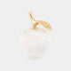 Perla - White Apple Ornament, Marble Finish