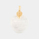 Perla - White Apple Ornament, Marble Finish