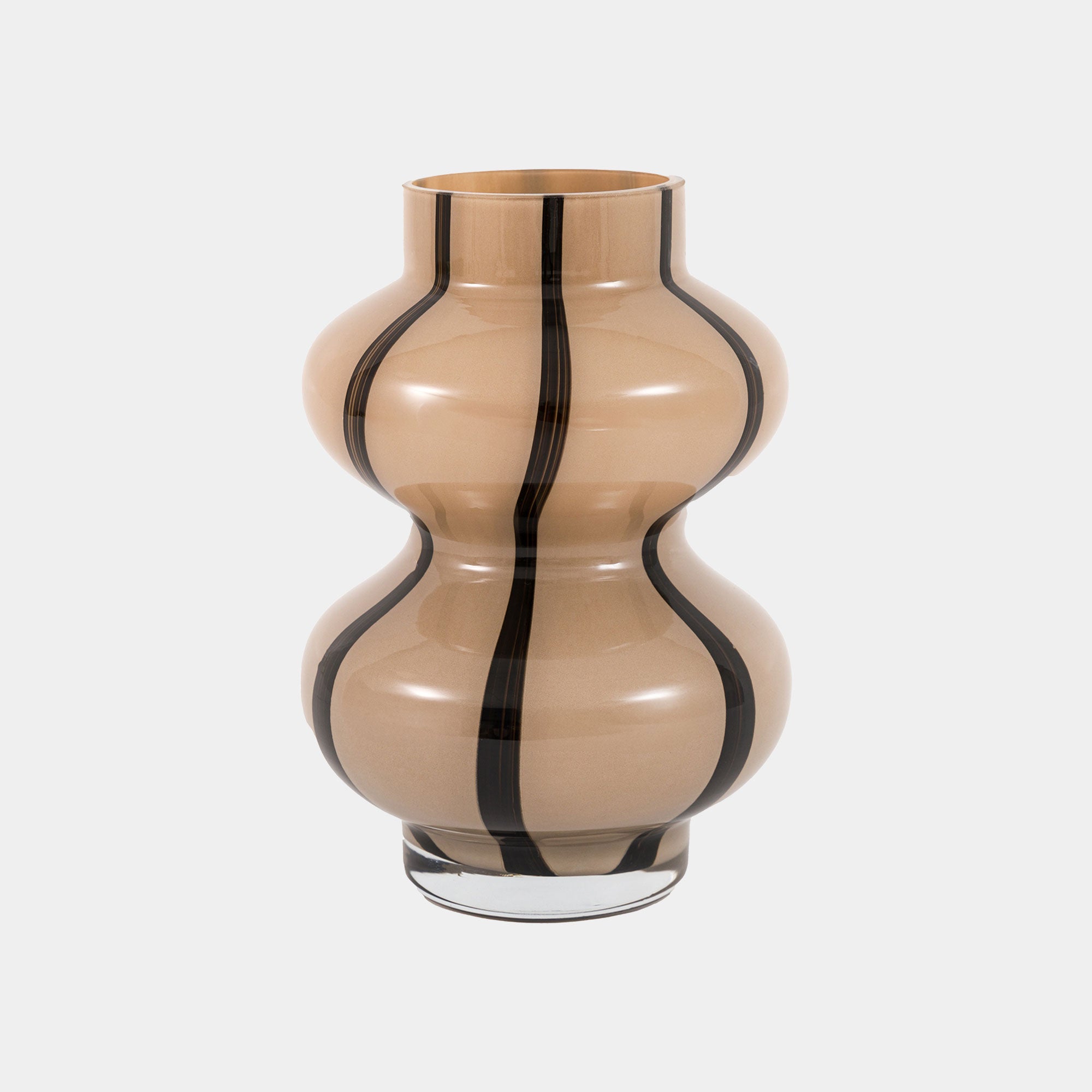 Forma - Camel Swirl Glass Vase