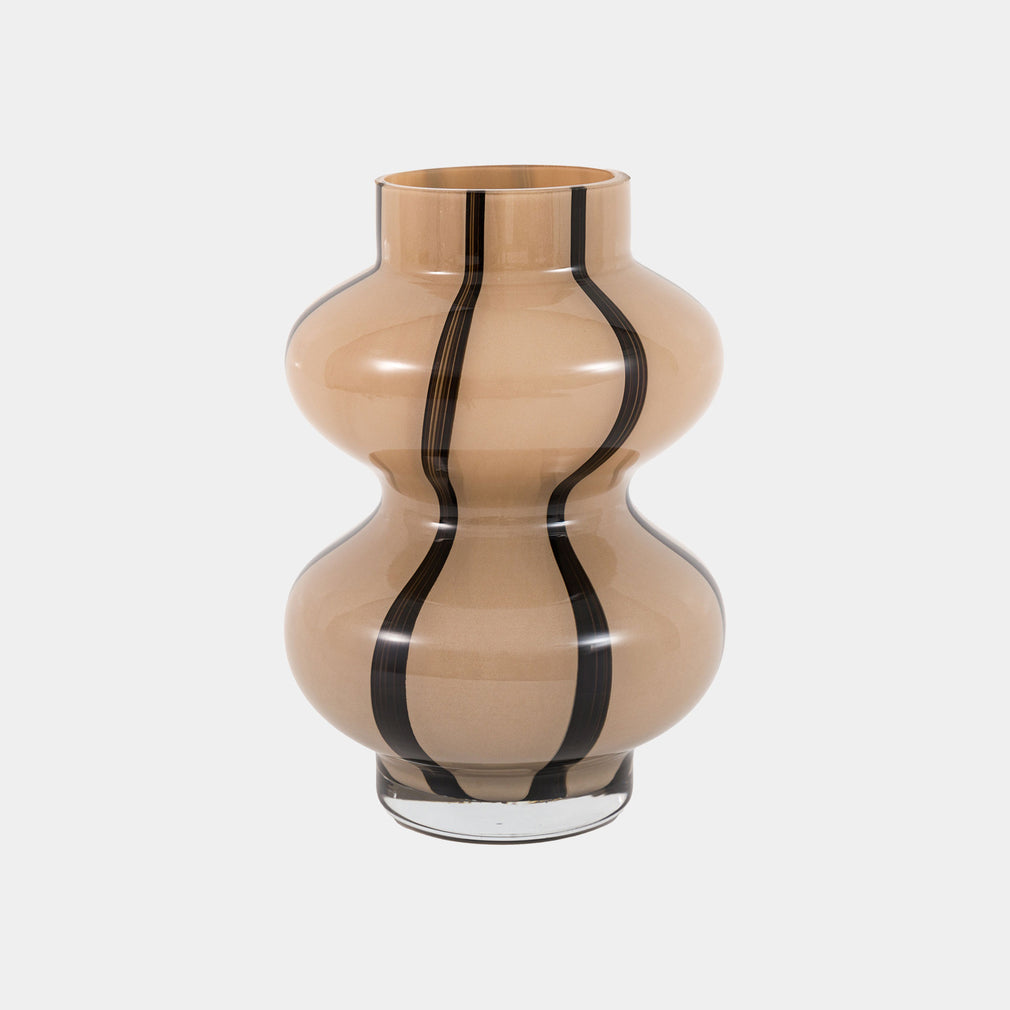 Forma Swirl - Glass Vase, Brown