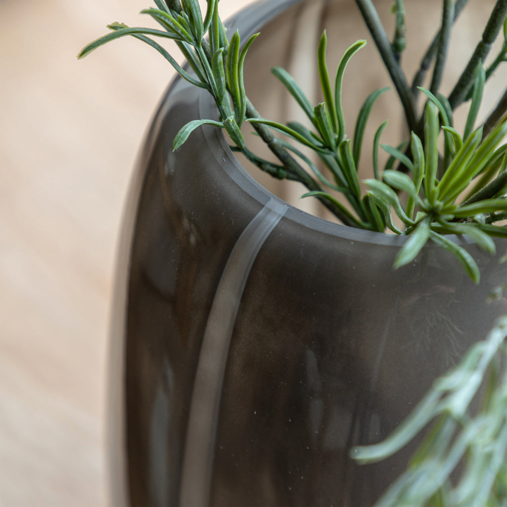 Claro - Glass Vase, Taupe