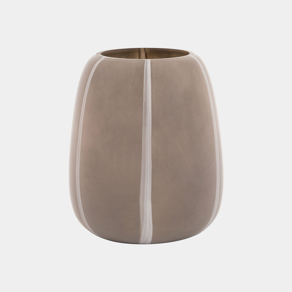 Claro - Glass Vase, Taupe