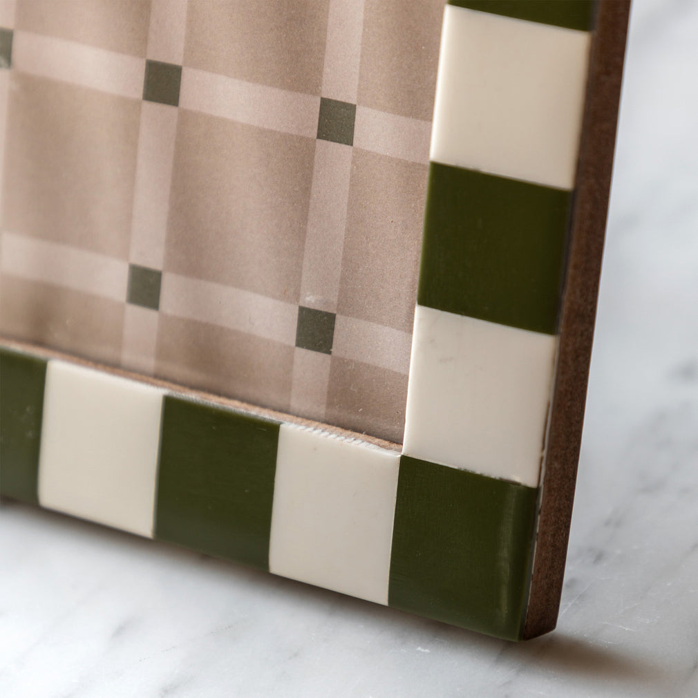 Coria Check - Green Photo Frame, 5x7