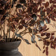 Artificial Burgundy Eucalyptus Bouquet in Vase - Luxury Faux Flower Arrangement