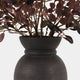 Artificial Burgundy Eucalyptus Bouquet in Vase - Luxury Faux Flower Arrangement