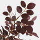 Artificial Burgundy Eucalyptus Bouquet in Vase - Luxury Faux Flower Arrangement