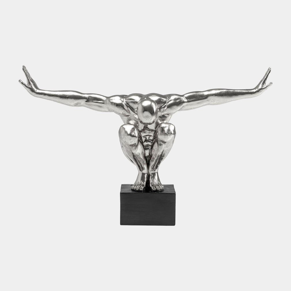 Athlete - Silver Sculpture