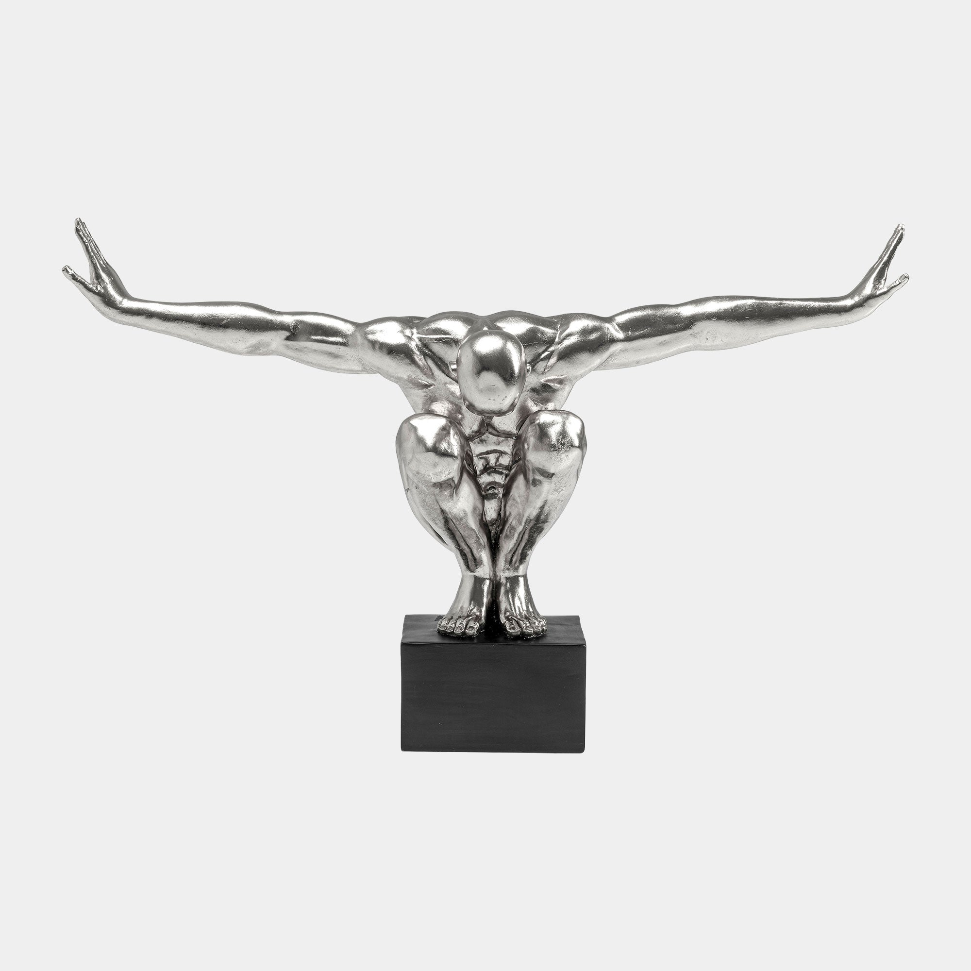 Athlete - Silver Deco Figurine