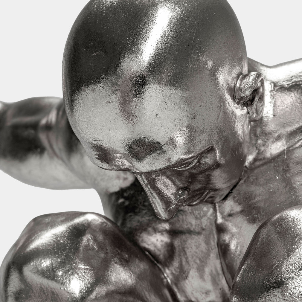 Athlete - Silver Sculpture