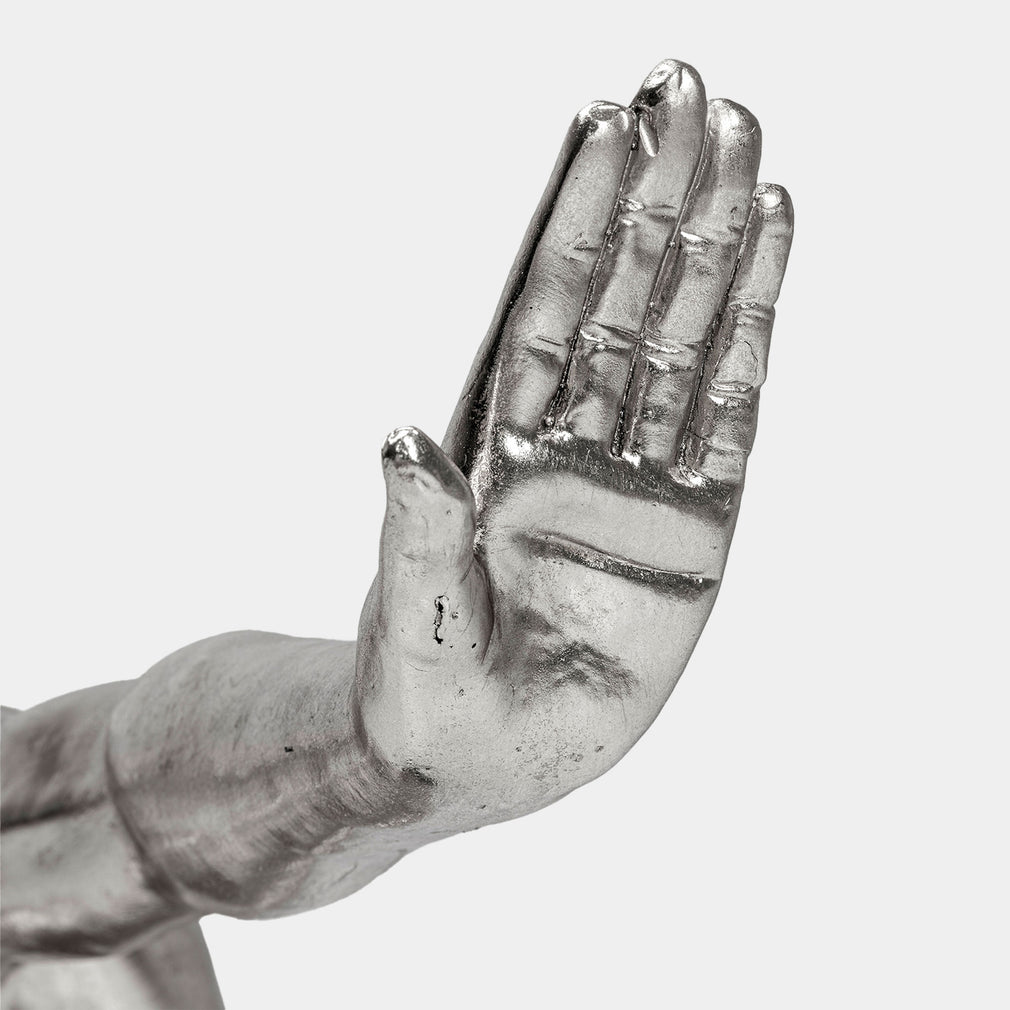 Athlete - Silver Sculpture
