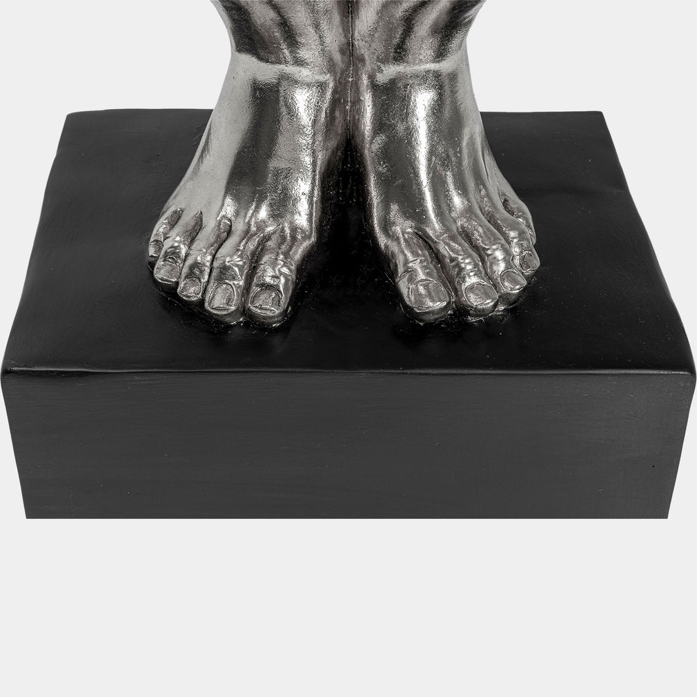 Athlete - Silver Sculpture
