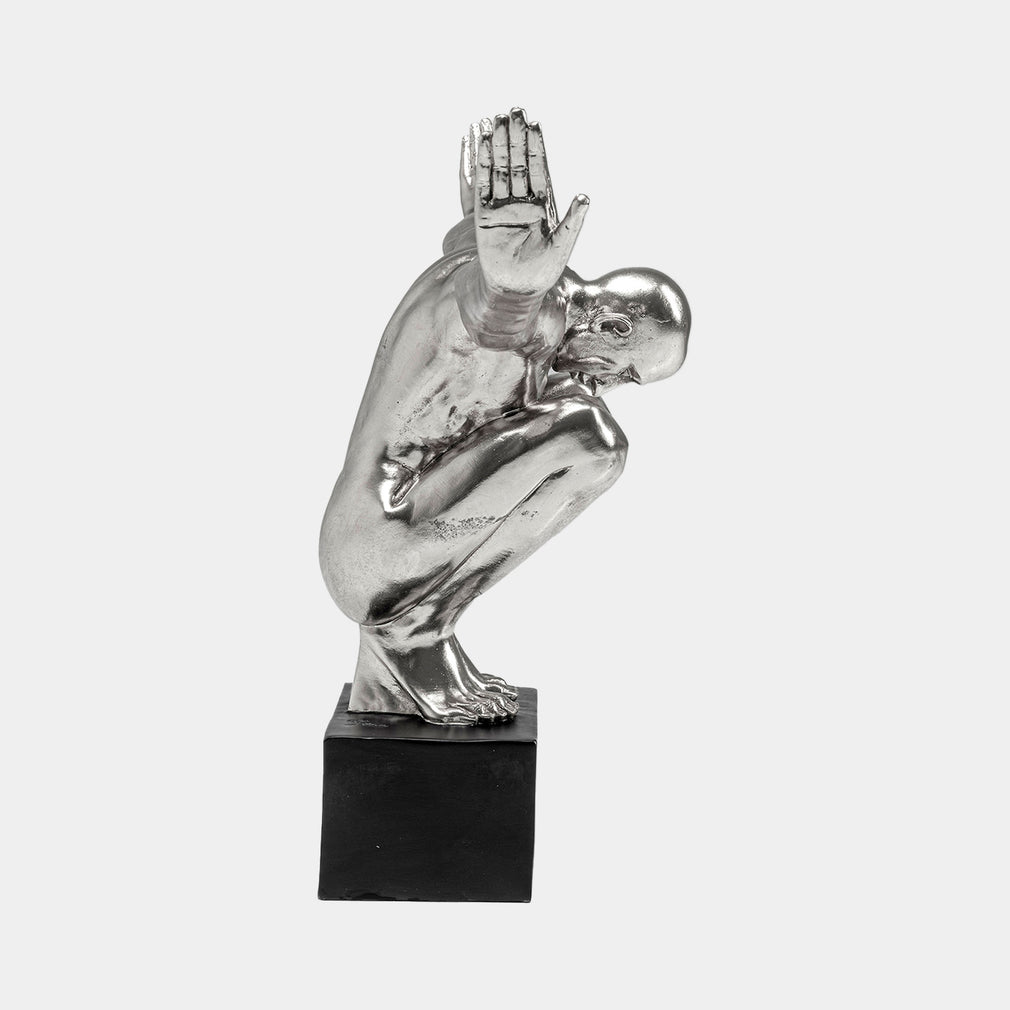 Athlete - Silver Sculpture