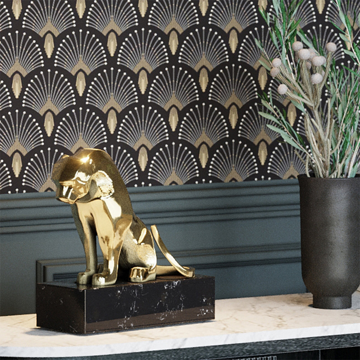 Lux - Gold Panther Ornament