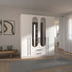 Matilda - 4 Door Wardrobe With Drawers & Mirrors