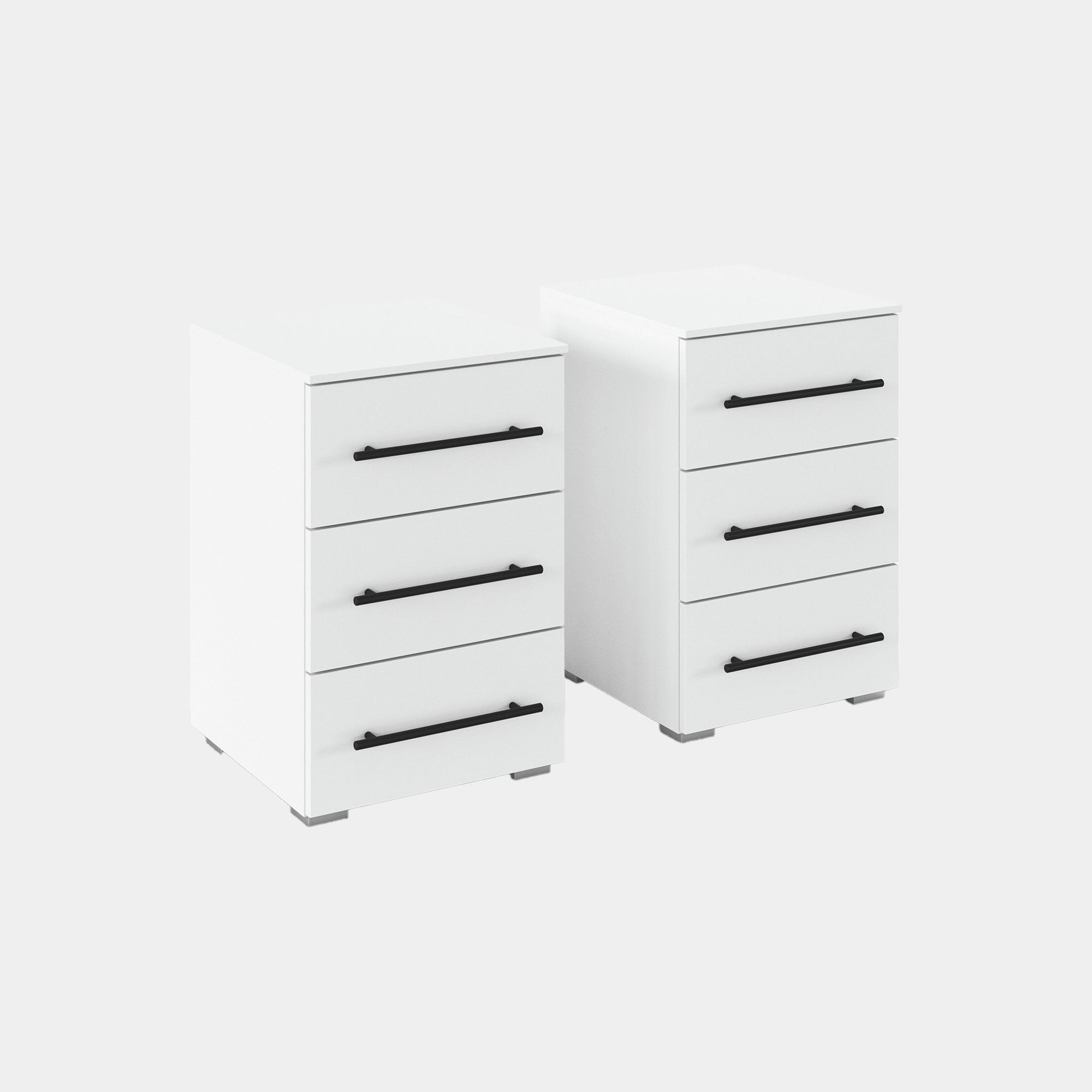 Matilda - 3 Drawer Bedside Table, Set Of 2
