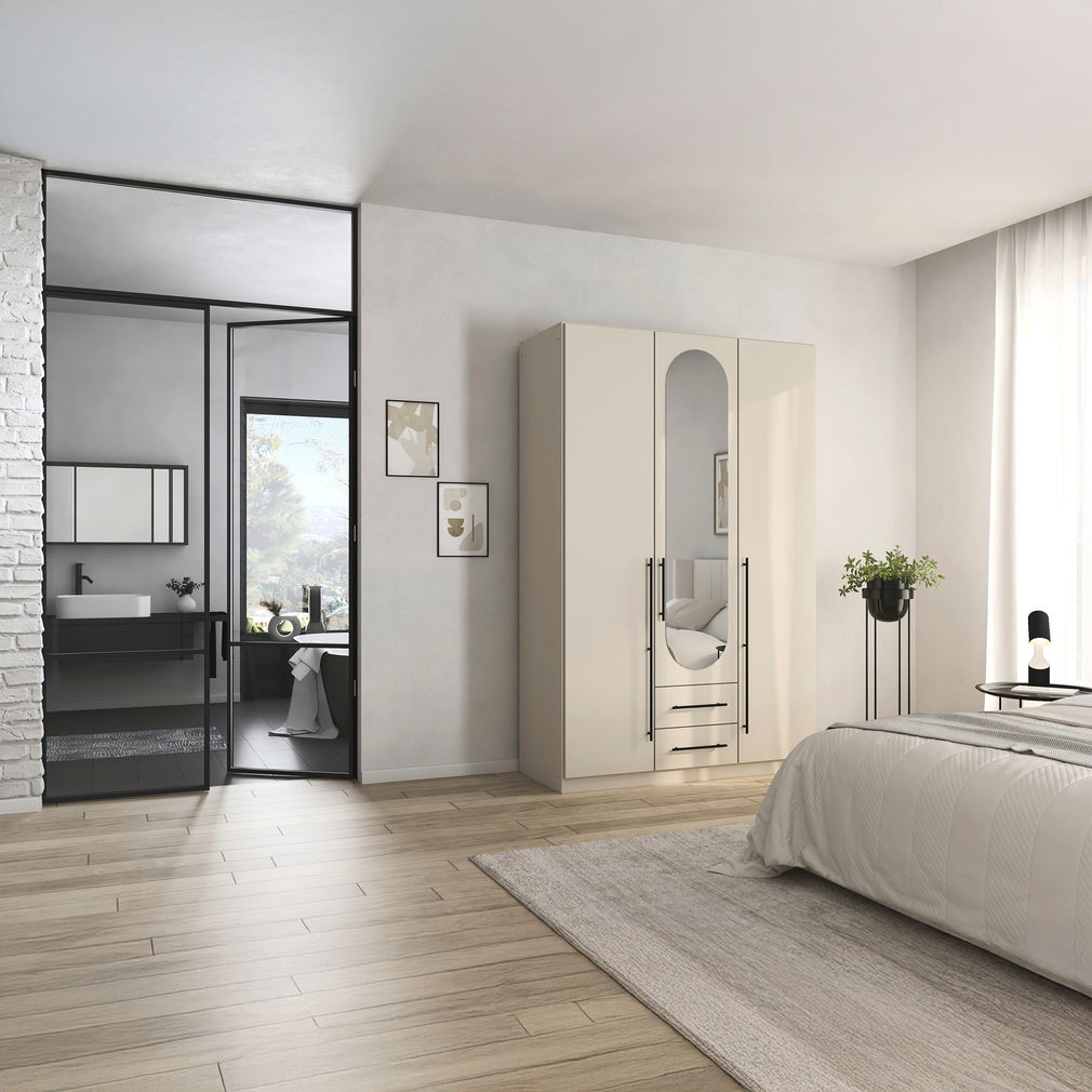 Matilda - 3 Door Wardrobe With Drawers & Mirror