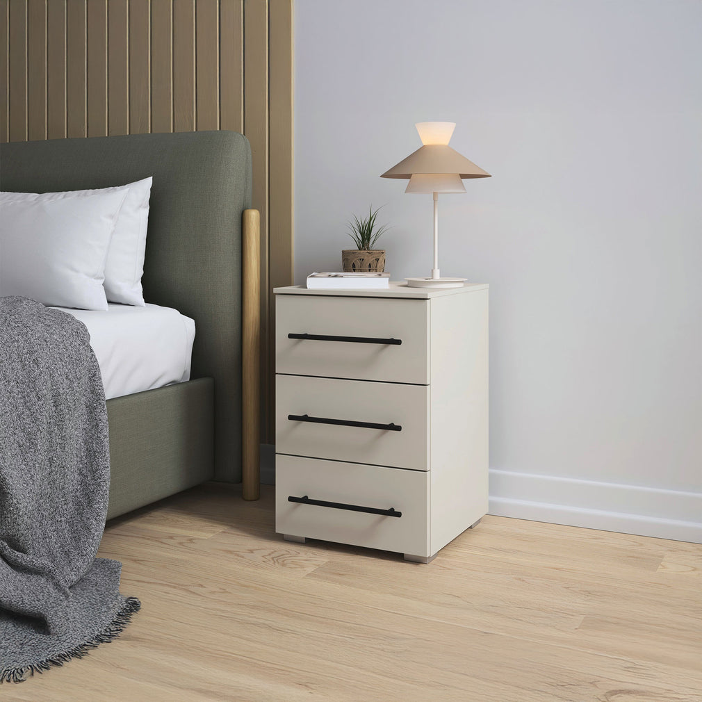 Matilda - 3 Drawer Bedside Table