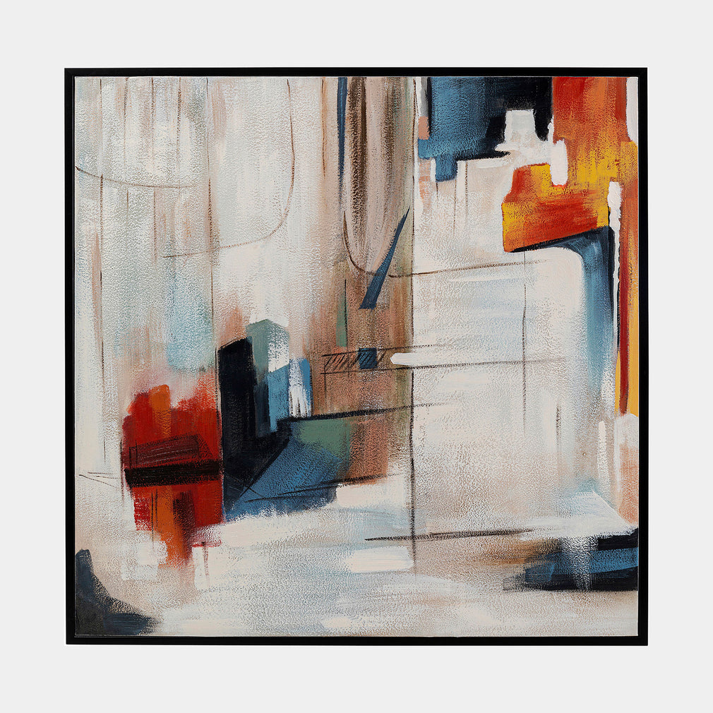 Visione Obliquo - Framed Canvas Wall Art