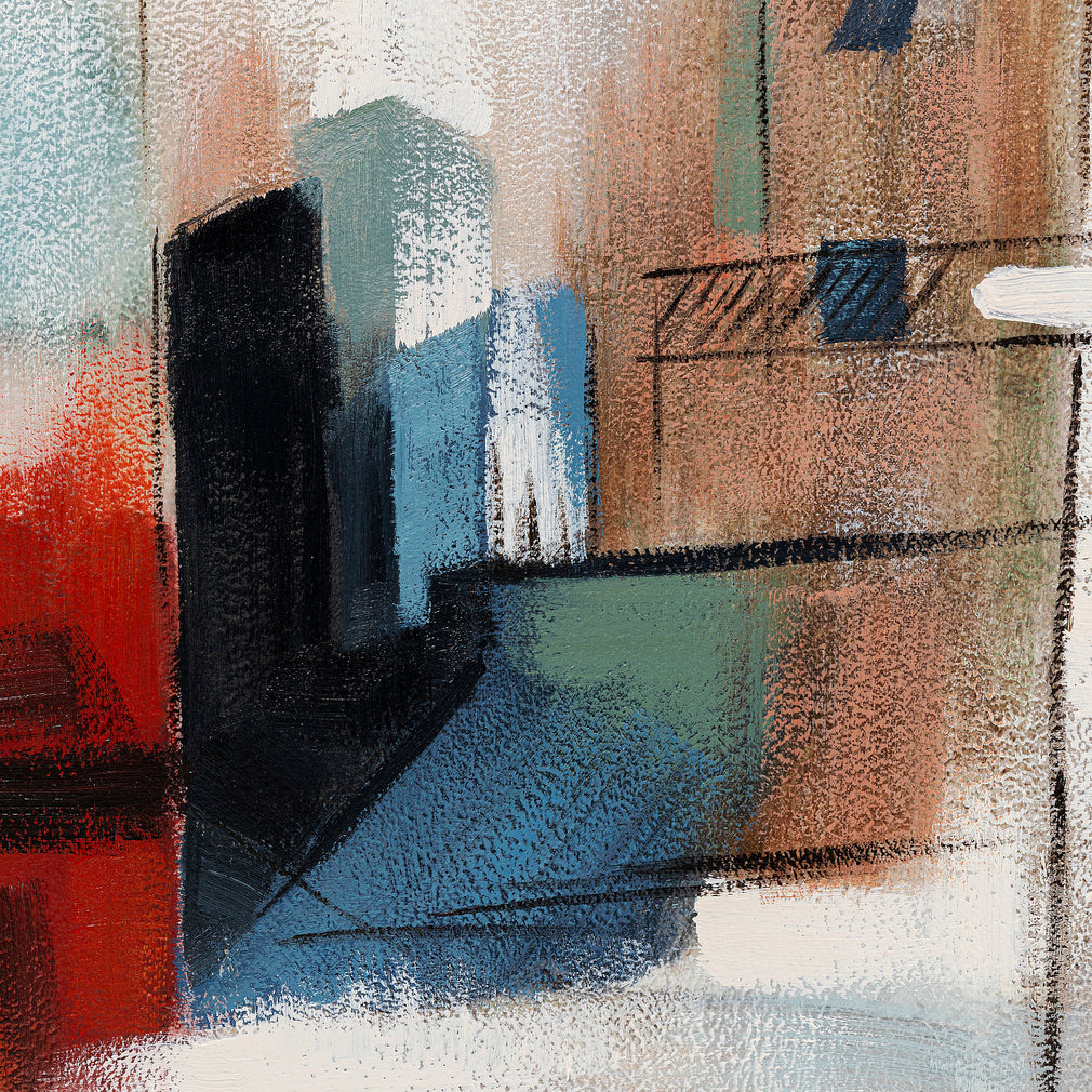 Visione Obliquo - Framed Canvas Wall Art