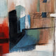 Visione Obliquo - Framed Canvas Wall Art