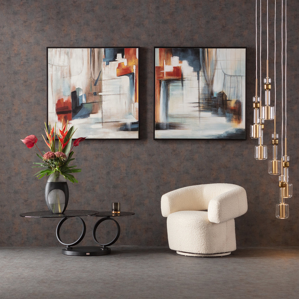 Visione Obliquo - Framed Canvas Wall Art