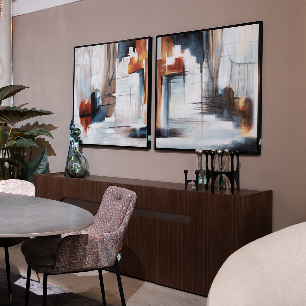Visione Obliquo - Framed Canvas Wall Art