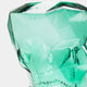 Prism Face - Glass Vase, Green