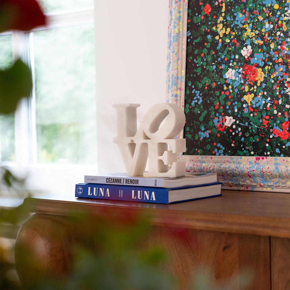 Letters - White Love Sculpture