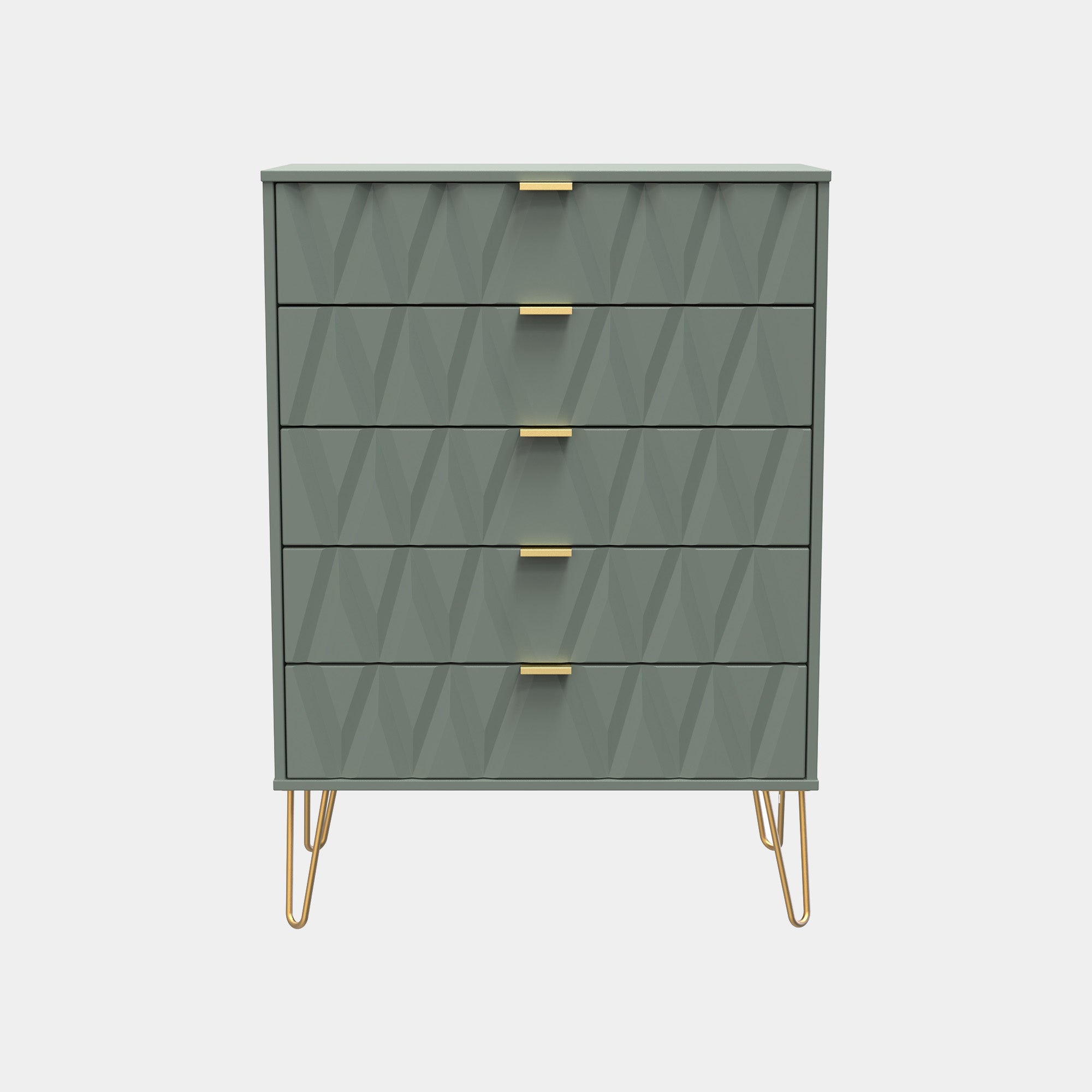 Jewel - 5 Drawer Chest of Drawers, Wide