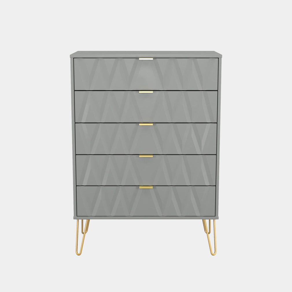 Jewel - 5 Drawer Chest of Drawers, Wide