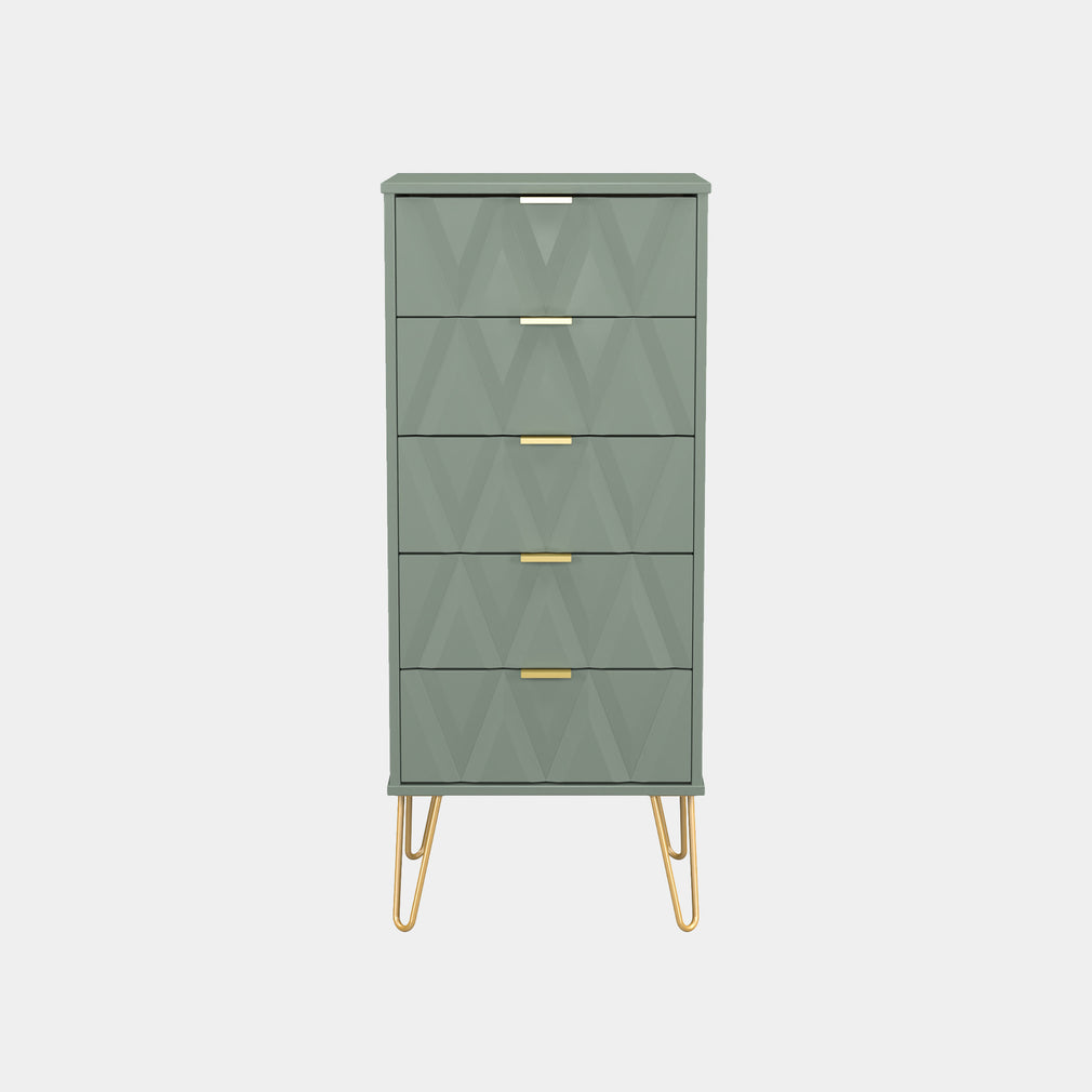 Jewel - 5 Drawer Chest of Drawers, Tall