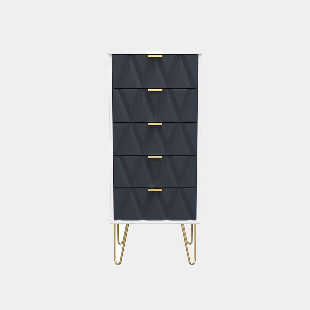 Jewel - 5 Drawer Chest of Drawers, Tall