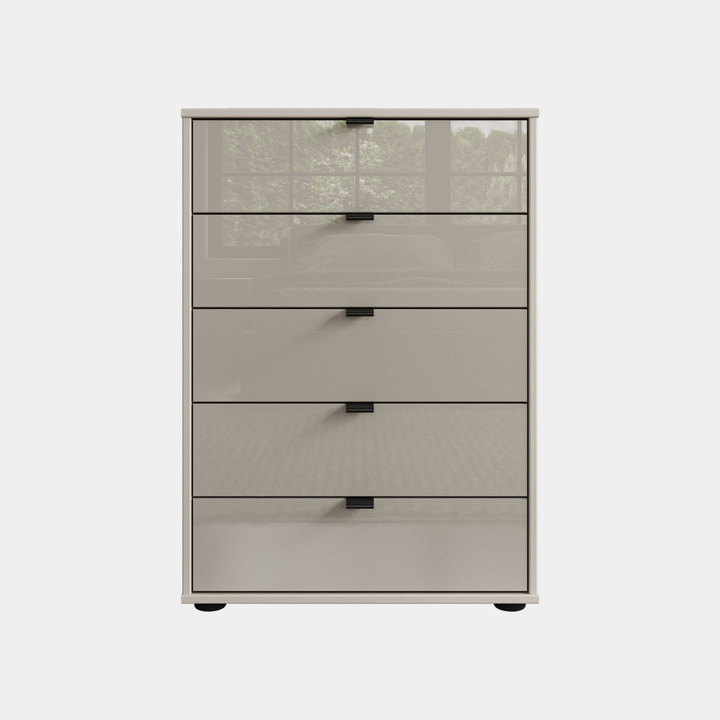 Florida - 5 Drawer Chest of Drawers Pebble Grey