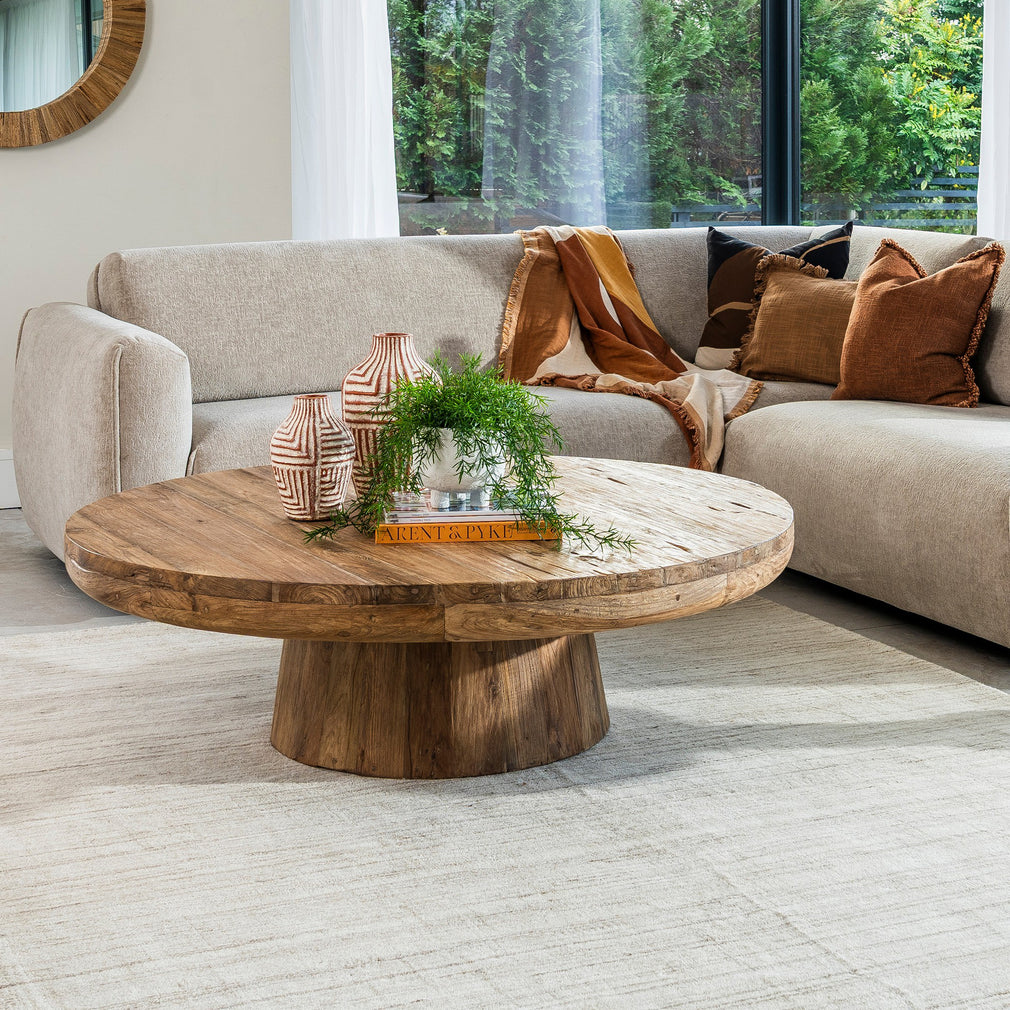 Java - Round Wooden Coffee Table